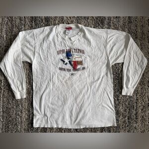 Vintage 2004 Super Bowl 38 Long Sleeve Reebok Shirt 23x27